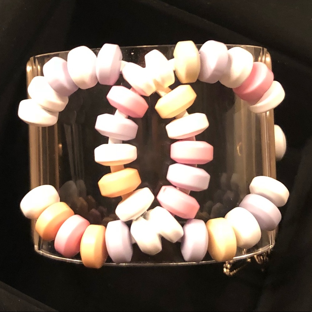Authentic Sweet Candy Signature CHANEL Lucite Cuff